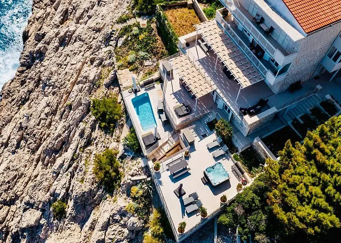 Blue Views With Heated Pool & Jacuzzi دوبروفينك